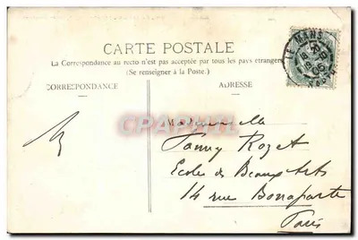 Le Mans — Katedra NMP z Couture — nr 97 — Rewers