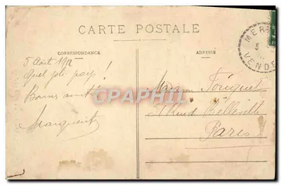 As margens da Vendée — A Vendée no Roc St-Luc — Coleção A. Robin, Fontenay-le-Comte — Verso