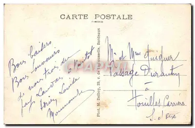 Soustons (Landes) — O Lago — Editor Delbouy, n°48 — Verso