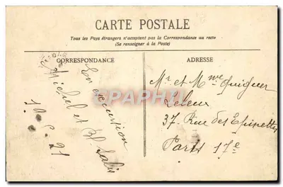 Blarritz - Côte d'Argent - Algemene uitzicht van de Grande Plage bij laag water - BR - 1182 — Achterkant