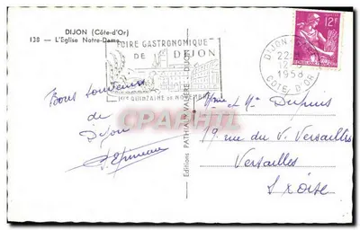 Dijon — La Chiesa di Notre-Dame — Edizioni Pathiau Valère — Verso