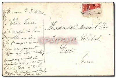 Fille en robe bleue tenant un bouquet — scène de jardin — éditeur ELD, n° 618 — Verso