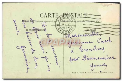 París — La Plaza de la Bastilla y la Columna de Julio — C.M. — Reverso