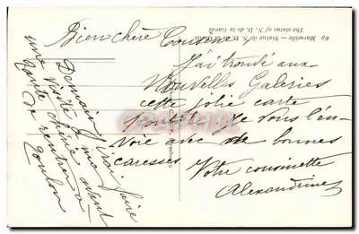 Estátua de Nossa Senhora da Guarda — Marselha — editor C.A.A. — Verso