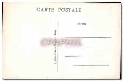 Katedra w Tours — widok fasady gotyckiej — A. B. (wydawca) — Rewers