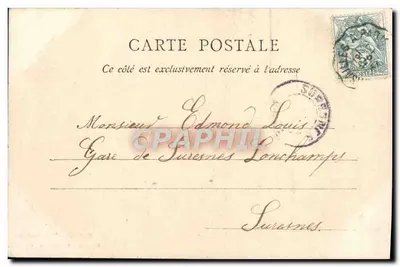 Paris - Parc Monceau — Die Sincères, Garten mit Säulen und Efeu — Verlag La Taumachie, n°61 — Rückseite