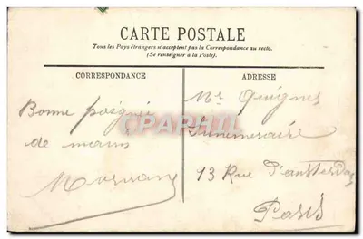Dieppe — O "Mercure" no Porto — LL, n° 345 — Verso