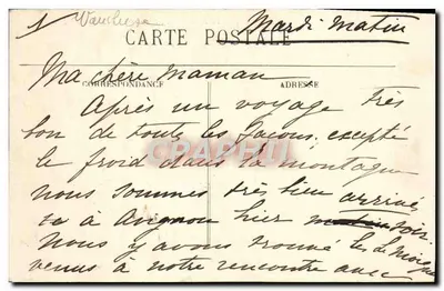 Avignon — Most Świętego Benezjusza (widok z Rocher des Doms) — Wydawnictwo Prévot, Avignon — Rewers