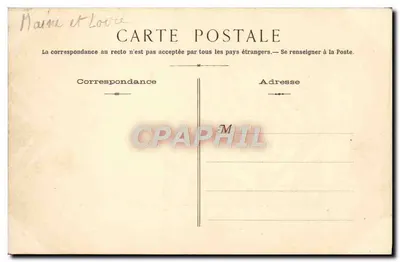 Candé — L'Étang — Tarjeta postal — Reverso