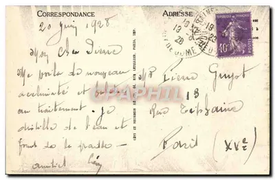 Le Moni-Dore - L'Établissement Thermal. Le Grand Escalier. - I.L. - n°128 — Verso