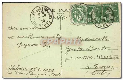 Wąwóz Loue - Mężczyzna z Wąwozu - Mauthier-Haute-Pierre - Pittoreskie miejsca w Franche-Comté, nr 107 — Rewers