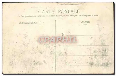 Bilhete postal antigo Da embarcação Fromentine — Verso