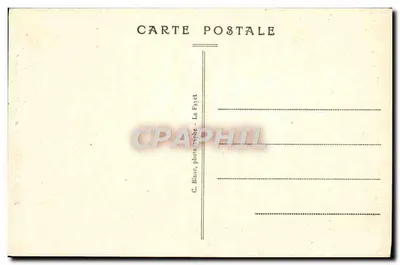 Col de Voza (1.700 m.) i Mont Blanc — G. Blaunc, fotografie — Le Fayet — Rewers