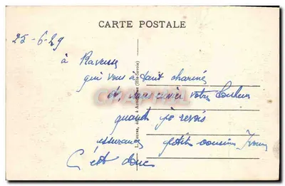 Bordas do Lago em MENTHON — Lago d'Annecy (Alta Saboia) — editor L. Fauraz, n° 1089 — Verso