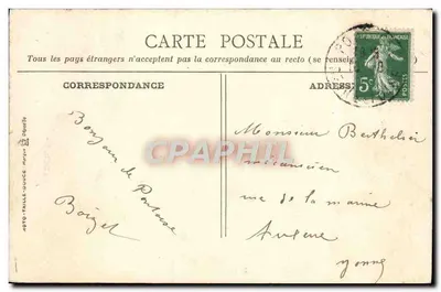 The Curate of Pontoise — A. Seyes Edit Pontoise, series number not visible — Back