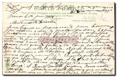 Privas. Skalista Wzgórze Czarownicy — widok z mostem nad jeziorem — wydawca nieznany, n° 3205 — Rewers
