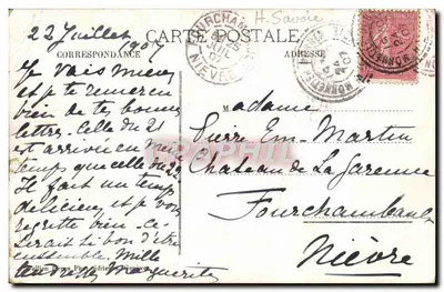 Salève — En route pour les Treize-Arbres — J.J. 6689 — Verso