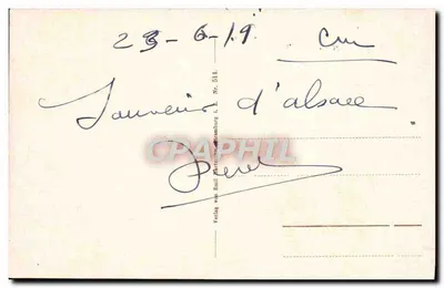 Honkönigsburg — Haupttorbau — Verlag von Rüll, Strasbourg — Verso