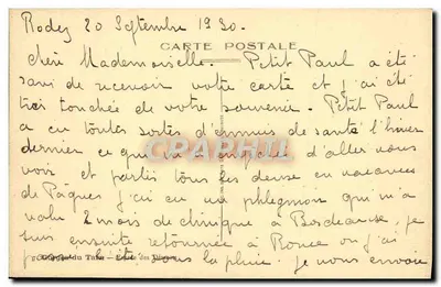 Gorges do Tarn — Canyons e barcos — Carta postal da coleção 'Cordes-du-Tarn - Édite des Pyrénées' — Verso