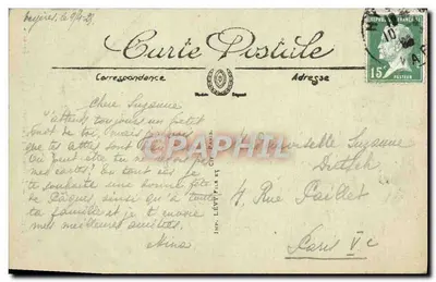 Tiviers — A Avenida dos Palmeiras — L.L. — n° 180 — Verso