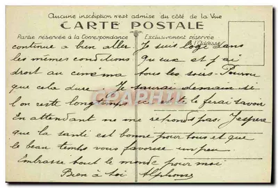 La Rhûne — Les Trois Couronnes — fototipia Marcel Delboy, Bordeaux — Verso