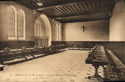 Abadia de N.-D. d'Igny, Arcis-le-Ponsart (Marne) — O Refeitório — n°16
