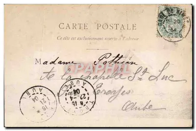 CETTE — Klasztor św. Klaudii — B. F. Chalon-saône — Rewers