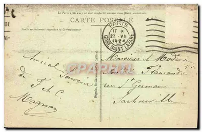 Vichy — I Quais dell'Allier — Ideale, n° 421 — Verso