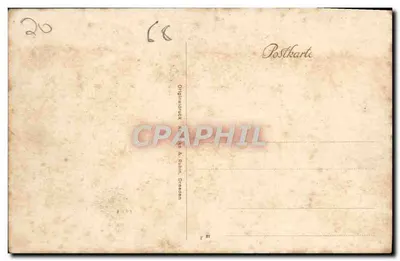 Markkirch — widok panoramiczny wioski i jej kościoła — Originaliauck, Rubina, Dresden, n°40364 — Rewers