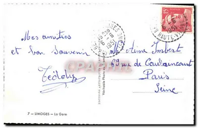 Limoges — A Estação — Edições Artísticas Limoges — Verso