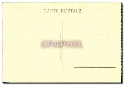 Napoleon Bonaparte na mostku Arcole — Muzeum w Versailles — Braun & Cie, wydawca Paryż — Rewers