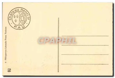 Pau — Ogólny widok rzeki Gave — Wydawca Elle, nr 4 — Rewers