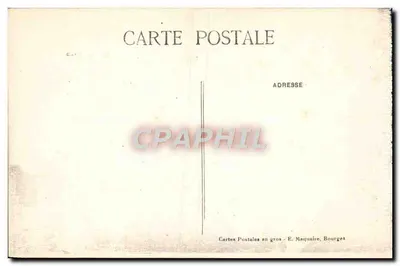 Bourges — A Catedral e o Jardim do Hotel de Ville — E. Maquaire, n°202 — Verso