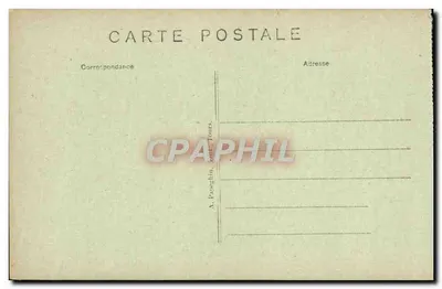 Chinon (Indre-et-Loire) — Vista Geral em direção ao Castelo e Torre da Torre — A.P. — Verso