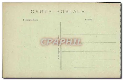 Chinon (Indre-et-Loire) — Camino e resti della Sala del Castello del XIII e XV secolo — A. P. — Verso