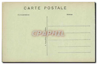 Chinon (Indre-et-Loire) — Het Kasteel, Ingang (Oost) — A. P. — Achterkant