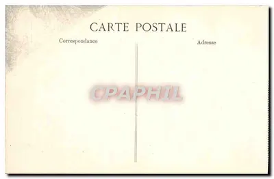 Paleis van FONTAINEBLEAU — Slaapkamer van Madame de Maintenon — Uitgever E.P.D. nr. 271 — Achterkant