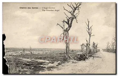 Antika kartpostal Chemin Des Dames L'Ange Gardien