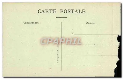Antika kartpostal Chemin Des Dames L'Ange Gardien — Arka yüz