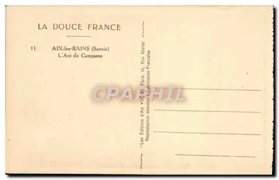 Luk Campanus — Aix-les-Bains (Savoie) — Wydawnictwo Sztuki YVC, Paryż — Rewers
