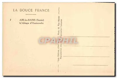 La Abadía de Hautecombe — Aix-les-Bains (Savoie) — Les Éditions d'Art Martel — Reverso