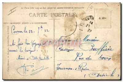 Clermont-Ferrand — Captage des Eaux de l'Allier — éditeur L'Auvergne Illustrée n°279 — Verso