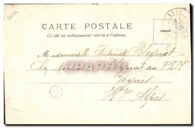 Palais de Compiègne. La Chambre de l'Empereur — éditeur Lambert Henry, Compiegne, V.P. No. 1316 — Verso