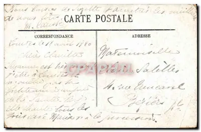 Lourdes — Vista em direção ao Castelo — Editor não visível — Verso