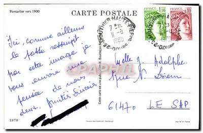 Pontarlier (Doubs) — Grande-Rue — wydawca H. Bouteillon, nr 16819 — Rewers