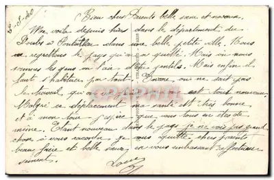 Pontarlier — La Grande Rue — éditeur LL, n° 56 — Rewers