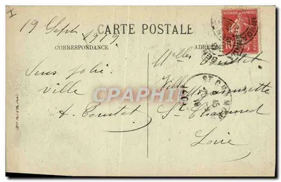 Sens — Hotel de Ville — Salony Honorowe — Stara pocztówka n°48 — Rewers