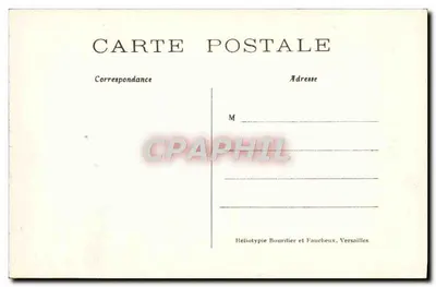 Chantilly — Wielkie Stajnie — Wewnętrzna część Manège — Héliotypie Bourdier et Faucheux — Rewers