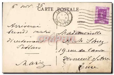Orléans — A Casa da Concha — Editor: Reculups & Laboucheur, n°36 — Verso