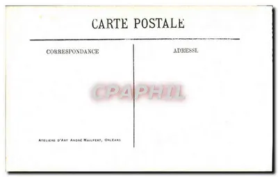 Orléans — Wewnętrzna część dziedzica domu Franciszka I — Ateliers d'Art André Mailfert, Orléans — Rewers